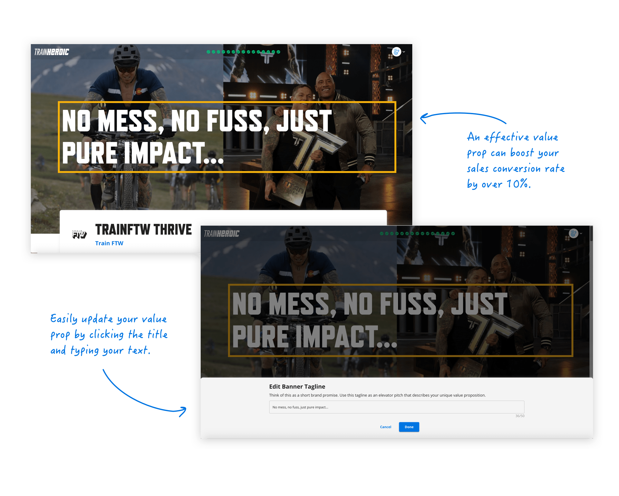 TrainHeroic Marketplace | Build a landing page to sell your online training